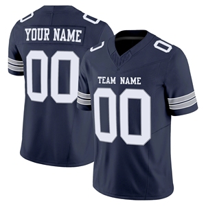 Jersey de Fútbol Americano con Bordado Personalizado, Poliéster de Alta Calidad, Azul, Club, Cosido, Uniforme de Equipo de Fútbol, Nuevo Diseño, Uniforme de Rugby - Product Image 5