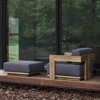 Ensemble de canapés en alliage d'aluminium pour l'extérieur, style moderne, avec coussins à séchage rapide, pour jardin, terrasse, véranda, salle à manger, hôtel