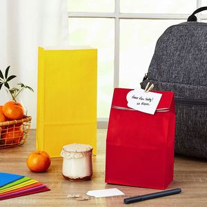 Sacs en papier de couleur unie pour cadeaux de fête, anniversaires, baby showers, activités et loisirs créatifs pour enfants, et coffrets cadeaux - Product Image 3