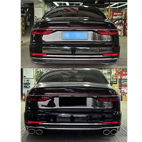 Difusor de Parachoques Trasero Negro Brillante para Audi A8 S8, Alerón Trasero Agresivo con Puntas de Escape, Kits de Carrocería para Audi A8 S8 D5 2018-2025