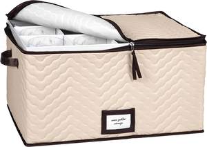 Classica Scatola Pieghevole a 12 Scomparti per Calici da Vino, Personalizzabile, Quadrata, Ecologica, in Poliestere e Cartone, 20-35L - Product Image 2