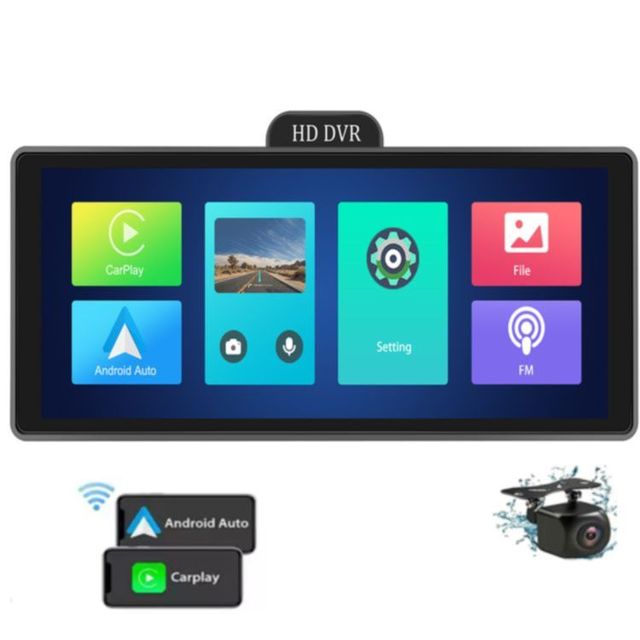 OEM Factory 10.26\" Portable Wireless Carplay Screen ADAS 4K Dash Cam Android Auto Airplay Car Radio Stereo Smart Split Screen