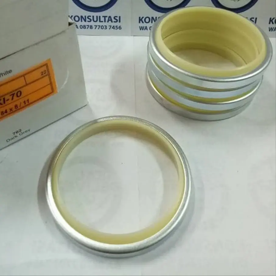Hydraulic Shaft Yellow PU Hydraulic DKI Type Piston Rod Seal Hydraulic Oil Seal DKI Dust Wiper Seal For Sale