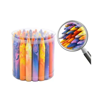 Amazon Offre Spéciale Tout-petits Non Toxique Mélange couleur Crayons Dessin D'apprentissage Flowermonaco Paume Crayon Pour Enfants 24 couleurs