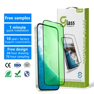 Aurey alta calidad 100% Protección UV Anti-Luz Azul 2.5d protector de pantalla de cerámica película móvil para iPhone 15 14 13 pro Max