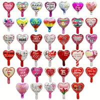 Nouveaux ballons en aluminium de 10 pouces pour la Saint-Valentin, la fête des mères, les anniversaires, la pleine lune, la décoration de fête, poisson