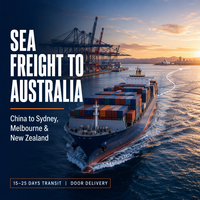 Expédition de conteneurs LCL 20 pieds par fret maritime depuis Guangzhou, Chine, vers Nouvelle-Zélande (Sydney, Melbourne, Australie) et les îles Fidji