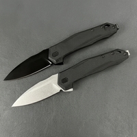 Couteau tactique en acier D2 avec manche en nylon 2041, couteau de survie de poche pour le camping, la chasse, la défense personnelle, avec clip
