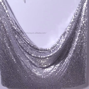 Wholesale Customized Women's Halter Solid Color Sleeveless Metallic Sexy Hot Vest <b>Top</b> Fashion - Product Image 6