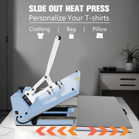 Baiyin DTF presse à chaud 40*60cm T-shirt Machine de transfert d'impression numérique DTF presse à chaud Machine pour t-shirt