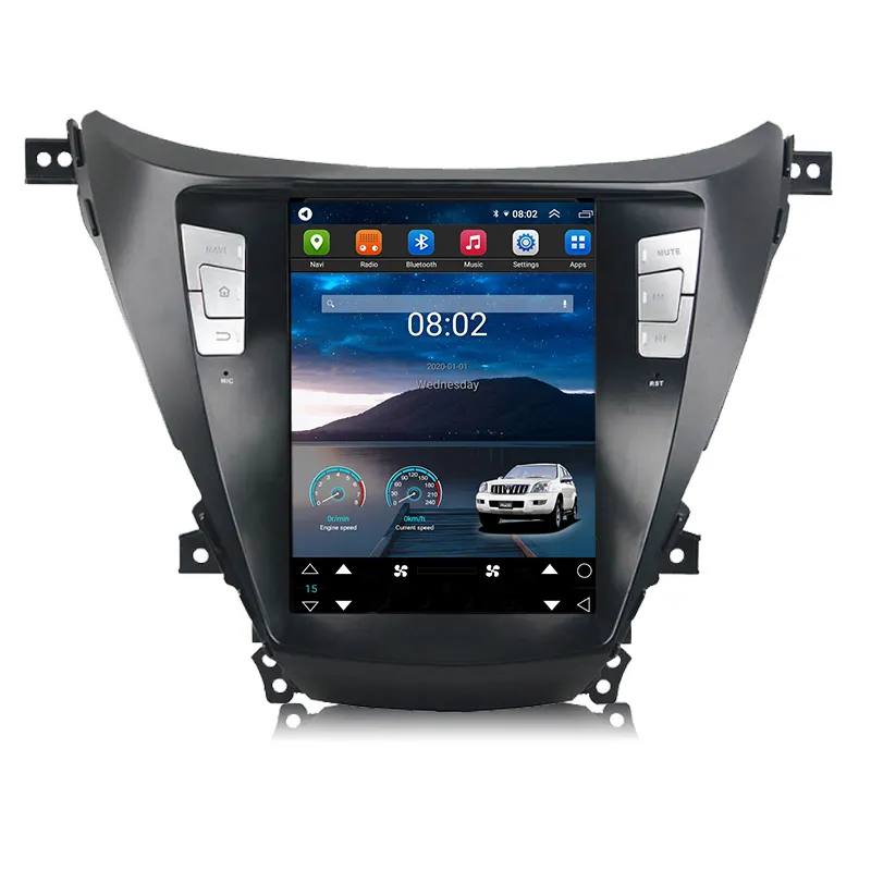 High Quality 10.4 Inch 8 Core 2+32 4+64 Android Car Video Audio GPS Navigator Android Player Tablet for HYUNDAI Elantra
