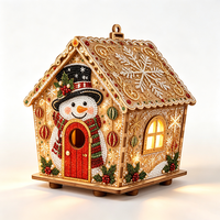 Kit de Peinture Diamant DIY de Noël : Maison en Diamants Faite à la Main, Ensemble d'Artisanat Artistique en Cristal pour Décoration Intérieure, Cadeau de Noël