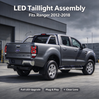 Lampu Belakang Kiri Kanan untuk Ford Ranger PX MK2 MK3 Tahun 12 13 14 15 16 17 18 19 20 21 22, Perakitan Lampu LED Pengganti