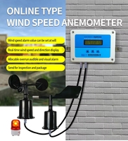 Veinasa XS-FSXY1 Anemómetro Digital de Alta Precisión con Salida RS485 Modbus, Registrador de Datos, Indicador de Viento para Grúas Torre, Velocidad del Viento 0-70m/s, IP66