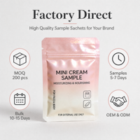 Sachets d'échantillons cosmétiques personnalisés de 3 ml, mini-pochettes pour soins de la peau et shampooings, pour produits de beauté, format voyage, emballage à usage unique