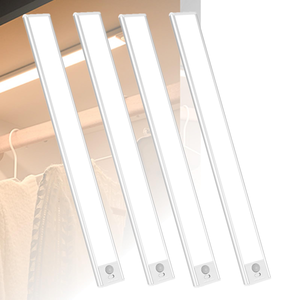 Éclairage intérieur ultra-fin, 3 couleurs, à intensité variable, rechargeable par USB 5V, lumière LED à détecteur de mouvement pour armoire de cuisine, placard, garde-robe - Product Image 1