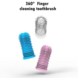 Cepillo de dientes de silicona suave para dedos de mascotas, cepillo de limpieza dental para cachorros, gatos y perros, superventas - Product Image 2