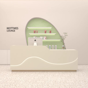 Mostrador de Caja para Tienda de Ropa y Arte de Uñas, Mesa de Bar Simple y Moderna para Tienda de Ropa Femenina, Pequeño Mostrador de Recepción Frontal - Product Image 3