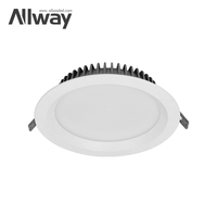 Allway nouveau Design intégré en aluminium sans stroboscope rond panneau de lumière mince pour la maison 3 5 7 9 12 20 30 W panneau de lampe Led