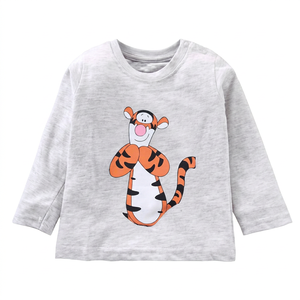 T-shirts décontractés pour garçons 100% coton, écologiques, respirants, à manches courtes, imprimés d'animaux, vêtements pour enfants, vente en ligne - Product Image 1