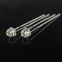 Kustomisasi pabrik 3V 6V 9V 12V 220V 110V 3mm 5mm 8mm 10mm penyebar bening air Led bulat Oval Strawhat Square Diode Led