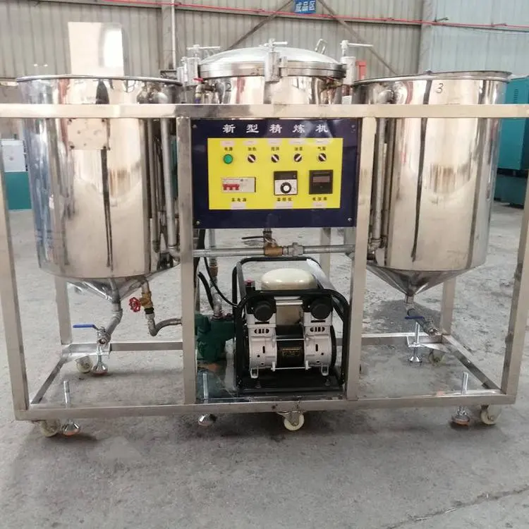 Refinería de aceite comestible, máquina de refinería de aceite de cocina crudo para refinación de palma de coco, 1 ~ 10 TPD