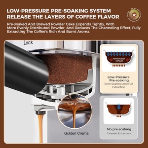 Cafelffe vận chuyển từ Đức quán cà phê Cappuccino Latte Mocha bình sữa bán tự động thép không gỉ <span class=keywords><strong>Espresso</strong></span> Máy pha cà phê - Product Image 3