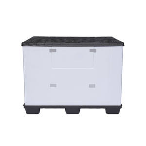 Boîte-palette en plastique Jumbo de <span class=keywords><strong>2000</strong></span> litres avec réservoir de stockage de liquide en vrac à orifice de remplissage supérieur pour détergents industriels et solutions chimiques - Product Image 4