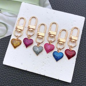 Thiết Kế Mới Đầy Màu Sắc Hình Trái Tim Kim Loại Keychain Dễ Thương Vòng Chìa Khóa Cho Túi Xách Phụ Kiện <span class=keywords><strong>Key</strong></span> Treo DIY - Product Image 2