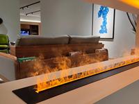 Cheminée électrique moderne 3D à vapeur, à commande par minuterie, autoportante, pour intérieur, vente chaude 2025, télécommande par application pour la décoration de bureau