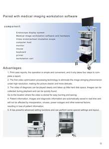 Meilleure qualité prix d'usine chariot d'endoscopie d'hôpital chariot de poste de travail électronique médical - Product Image 6