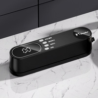 Mesin Vacuum Sealer Otomatis Mini Isi Ulang Digital untuk Pengemasan Makanan Kering dan Basah Plastik Rumah Tangga