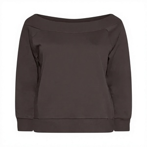 T-shirt court de sport en coton pour femme, coupe ample, vente en gros, prix abordable - Product Image 2