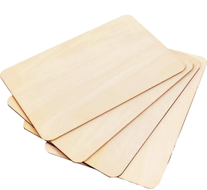 Piezas de Madera Rectangulares de Contrachapado sin Acabado para Manualidades, Decoración del Hogar y Proyectos de Bricolaje - Product Image 1