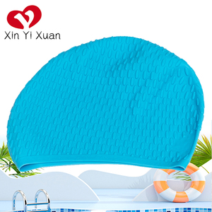 Bonnet de bain Water Drop - Équipement de sports nautiques pour adultes - Bonnet de bain en silicone élastique imperméable pour hommes et femmes - Product Image 3
