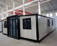 Maison en conteneur extensible personnalisable Maisons préfabriquées en conteneur pliable mobile pour villa ou hôtel en acier et en bois
