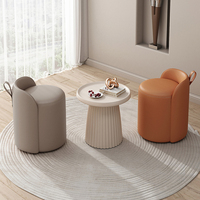 Fauteuil de loisirs moderne et compact, style minimaliste, pour salon, tabouret populaire et abordable, chaise en cuir de luxe léger pour la maison, vente en gros