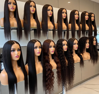 Perruque Lace Front Bouclée Pré-Pluckée Noire Blonde Marron avec Mèches, Cheveux Humains Vietnamiens Bruts, Sans Colle, Personnalisable en Gros