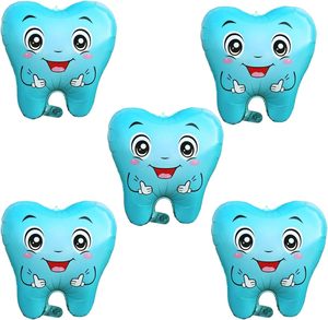 Ballon en aluminium en forme de dents, version brillante, fournitures de fête, décorations, jouet pour enfants - Product Image 1