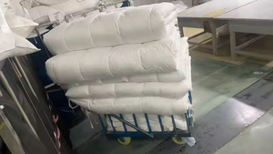 Piumino Grigio Traspirante per Comfort in Piuma, Imbottitura Calda in Piuma d'Anatra Trapuntata, Piumino di Lusso per Hotel e Casa - Product Image 6