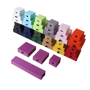 Earrings <b>Boxes</b> Wedding Gift Fashion Bracelets Bangles Drawer Jewelry Paper Box Luxury Drawer Jewelry Box Custom Matte <b>Black</b> - Product Image 2