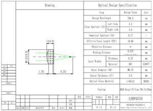 6.35mm đường kính 10mm chiều dài tiêu cự <span class=keywords><strong>3mm</strong></span> Độ dày trung tâm Laser Aspherical ống kính quang học - Product Image 2