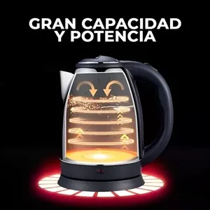 Tetera Eléctrica Portátil de 2 Litros y Cafetera - Product Image 5