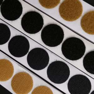 شريط لاصق ذاتي اللصق بمقاسات مخصصة، نقاط شريط فيلكرو ناعمة وقوية اللصق لإدارة الكابلات، هادئة للملابس، متوفر بالجملة - Product Image 1