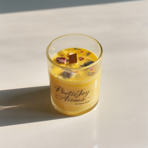 Bougies parfumées dans un bocal en verre minimaliste nordique, galets, fleurs séchées, barres et cadeaux d'anniversaire - Product Image 4