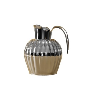 Carafe thermique de luxe en acier inoxydable cannelé avec poignée - Pichet <span class=keywords><strong>isotherme</strong></span> <span class=keywords><strong>à</strong></span> double paroi sous vide pour <span class=keywords><strong>café</strong></span>, thé, eau - Product Image 5