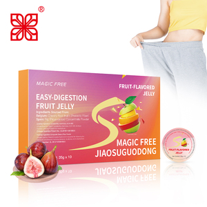 Özel etiket zengin beslenme Fiber meyve jölesi <span class=keywords><strong>C</strong></span> vitamini güçlendirici ince vücut yemek değiştirme jöle