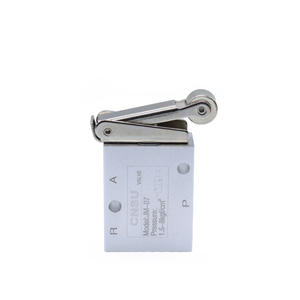 วาล์วลมแบบกลไกสองตำแหน่งสามทาง Shengyu JM-322PB แบบลูกกลิ้ง ควบคุมด้วยปุ่มกด ทำจากอลูมิเนียมอัลลอย - Product Image 1