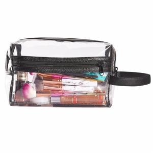 Sac de toilette promotionnel en PVC robuste, imperméable, avec fermeture éclair, multi-poches, pour crayons et articles de toilette, OEM - Product Image 6