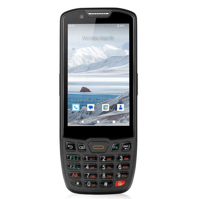 Multi-touch 4inch 21Keys Keyboard Qual High Performance All in One NFC 2D Scanner Enhanced Data Capture Android 13 Rugged PDA